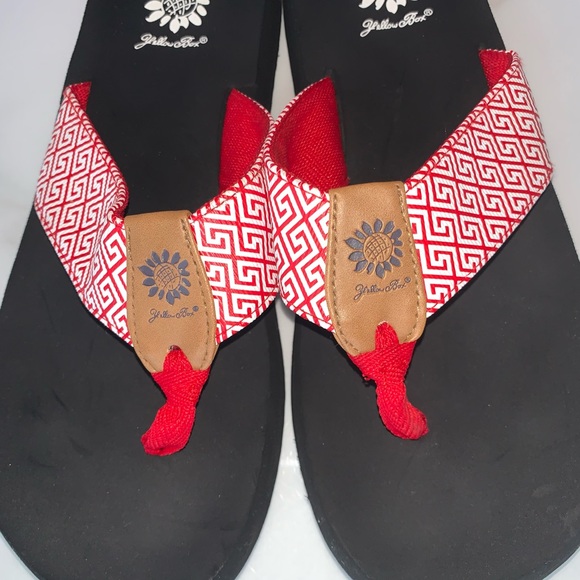 YELLOW BOX FLIP FLOPS SANDALS WOMENS SIZE 10 Worn 1x - Picture 8 of 10